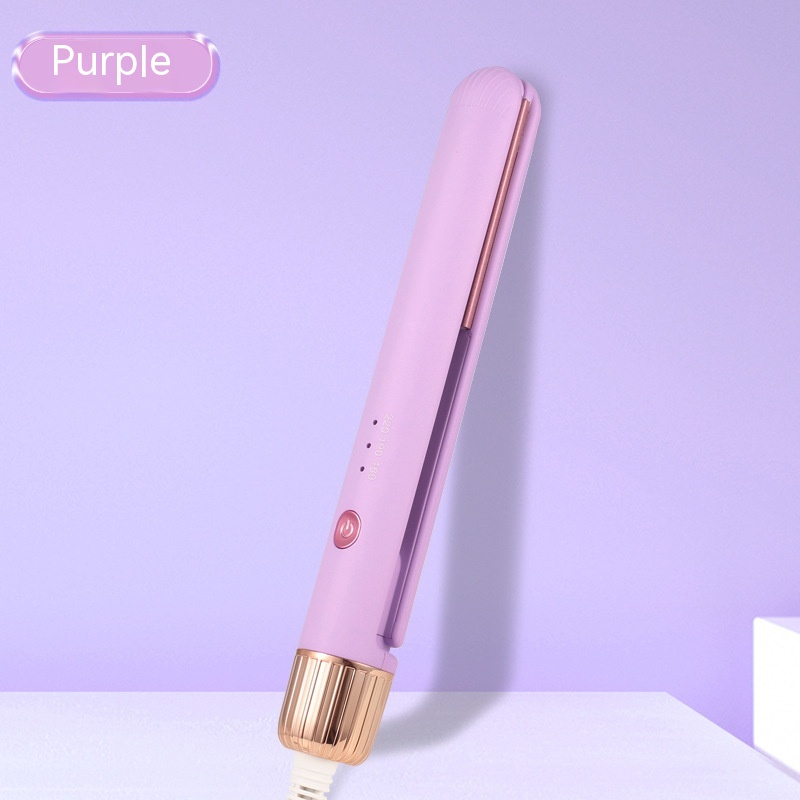 Mini Portable Two in one Small Hair Straightener Purple Australian Standard - Shop at LoveMi