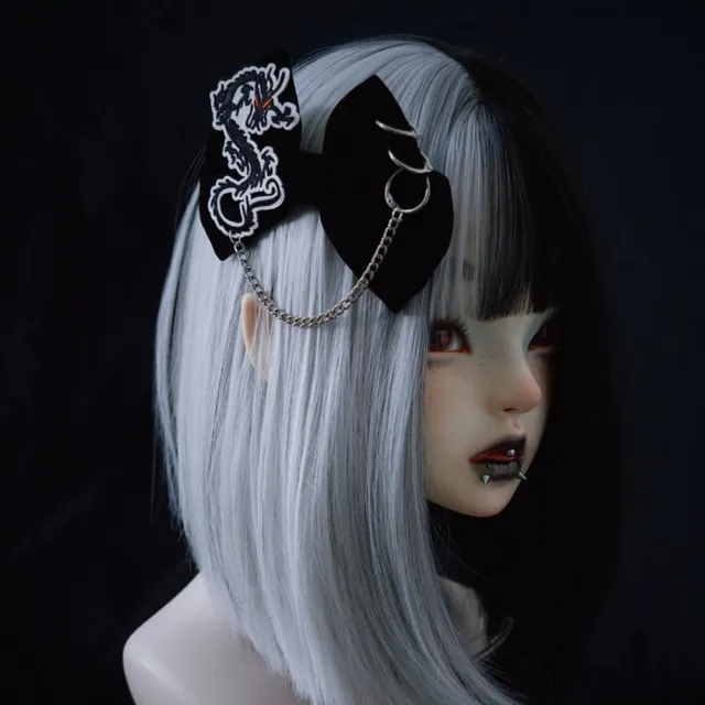 Charm Set Original Handmade Suede Bow Hair Clip Black - Shop at LoveMi