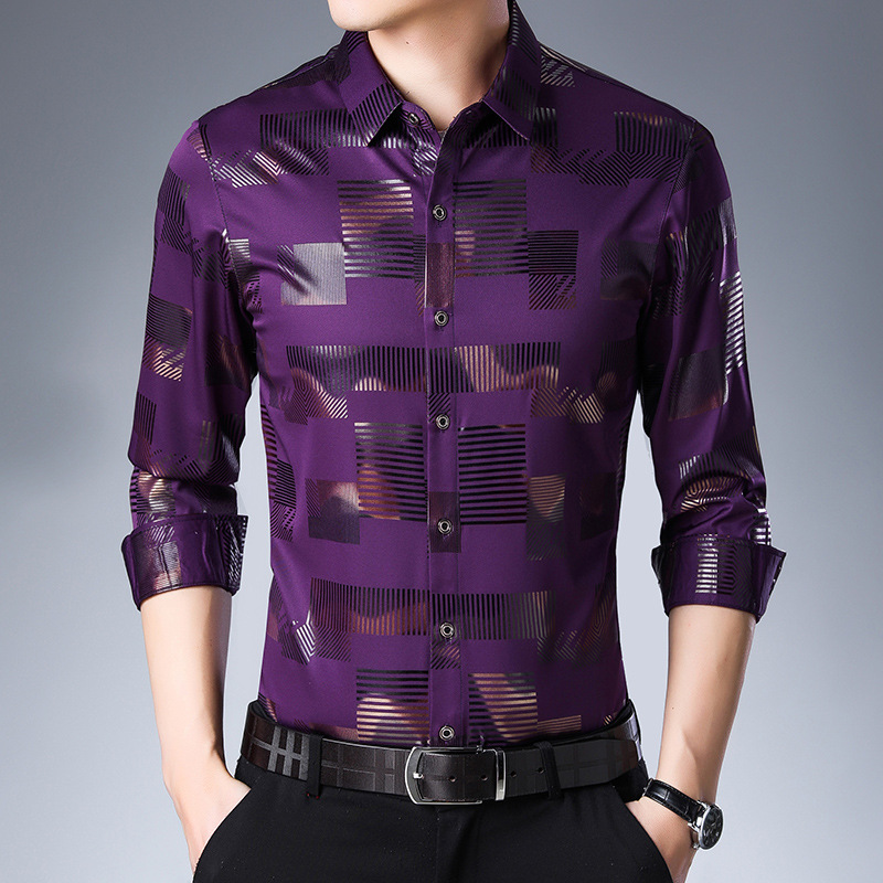 Title 3, Gouden casual shirt met lange mouwen. Ideaal vo...