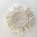 Beige Ring Tassel