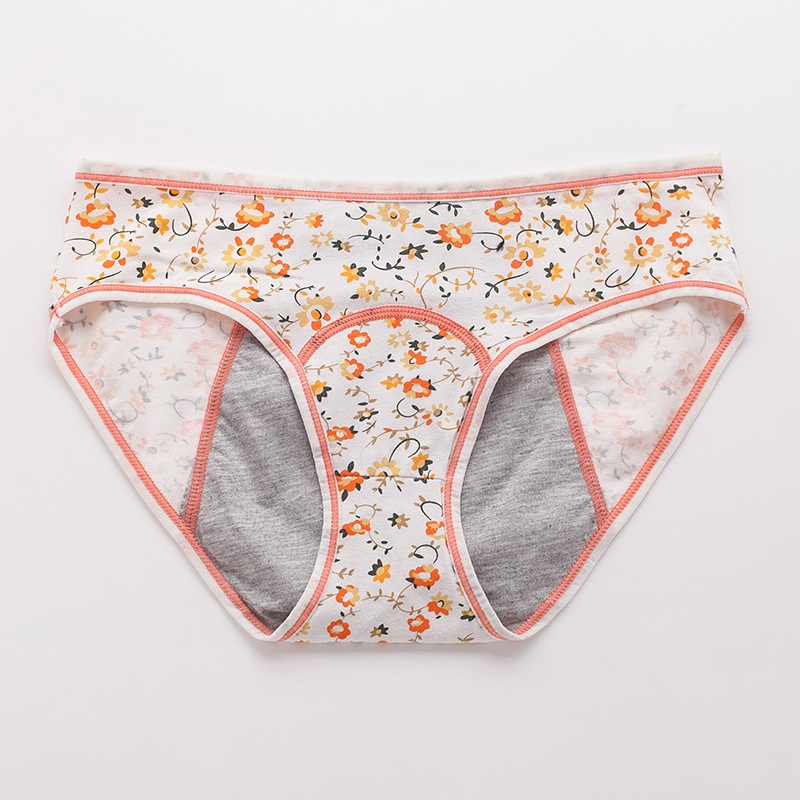 Title 6, Ladies Floral Printed Period Underpants for Com...