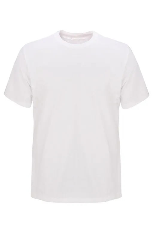Summer Men's Cotton T shirt Short Sleeve Solid Color White - Shop at LoveMi
