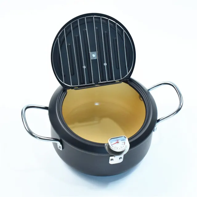 Stainless Steel Telescopic Folding Basket Frying Basket French Fries Degreasing Kitchen Tool Black Ceramic Inner Coating - Shop at LoveMi