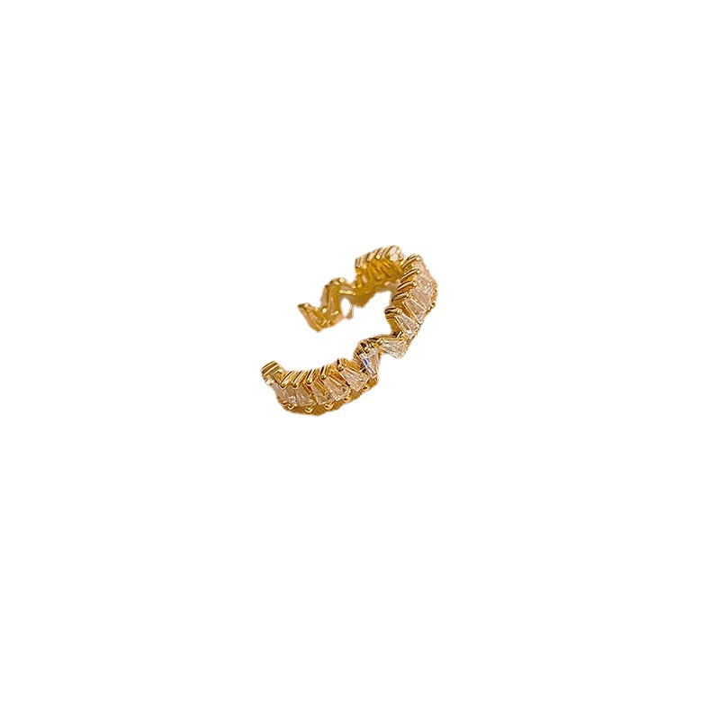 Cold Wind Personality Adjustable Brass Ring
