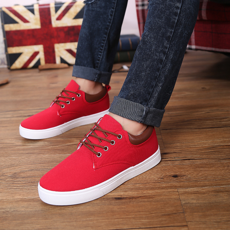 Title 6, Student Casual Cloth Shoes Low Top White Shoes