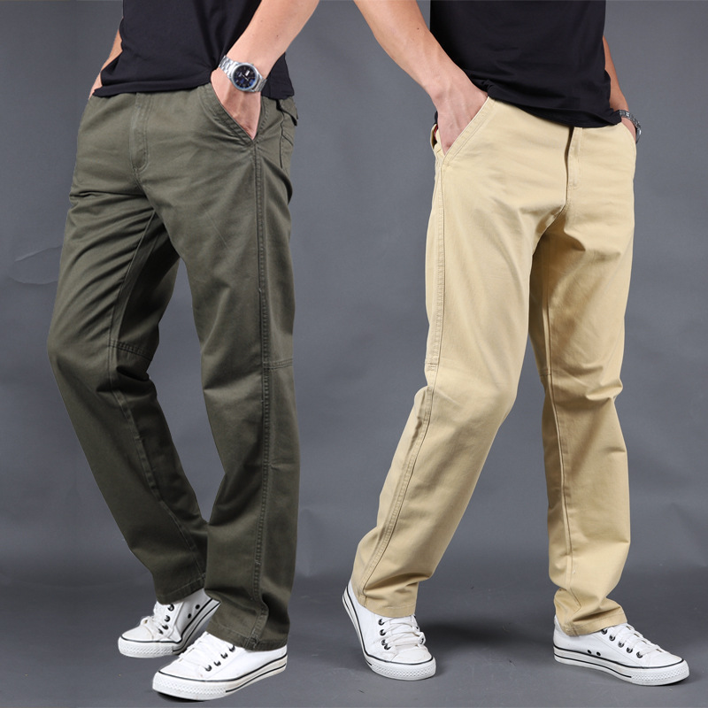 Title 3, Pantaloni casual da uomo in cotone taglie forti...