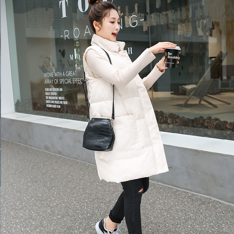 Women's Down Cotton Vest Mid-length New Autumn And Winter