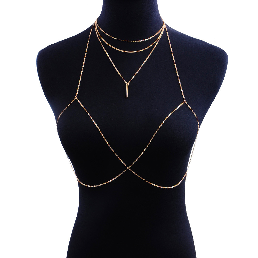 Title 2, Modieuze sexy borstketting body chain bikinkett...