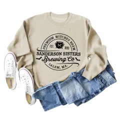 Alphabet Printed Autumn And Winter Bottomed Long Sleeve - Sand Color-M - View 1
