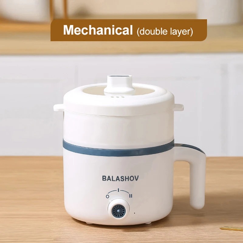 600W Electric Mini Rice Cooker 1.7L Portable Non Stick Mechanical Steamer — image 8