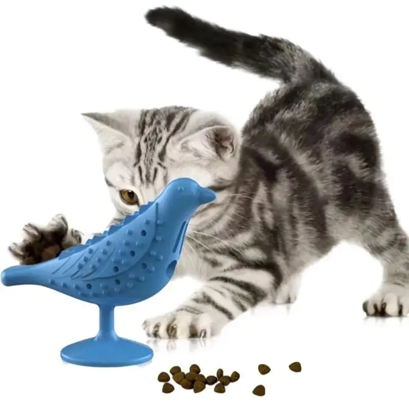 Funny Treat Leaking Cat Toy Interactive Bird