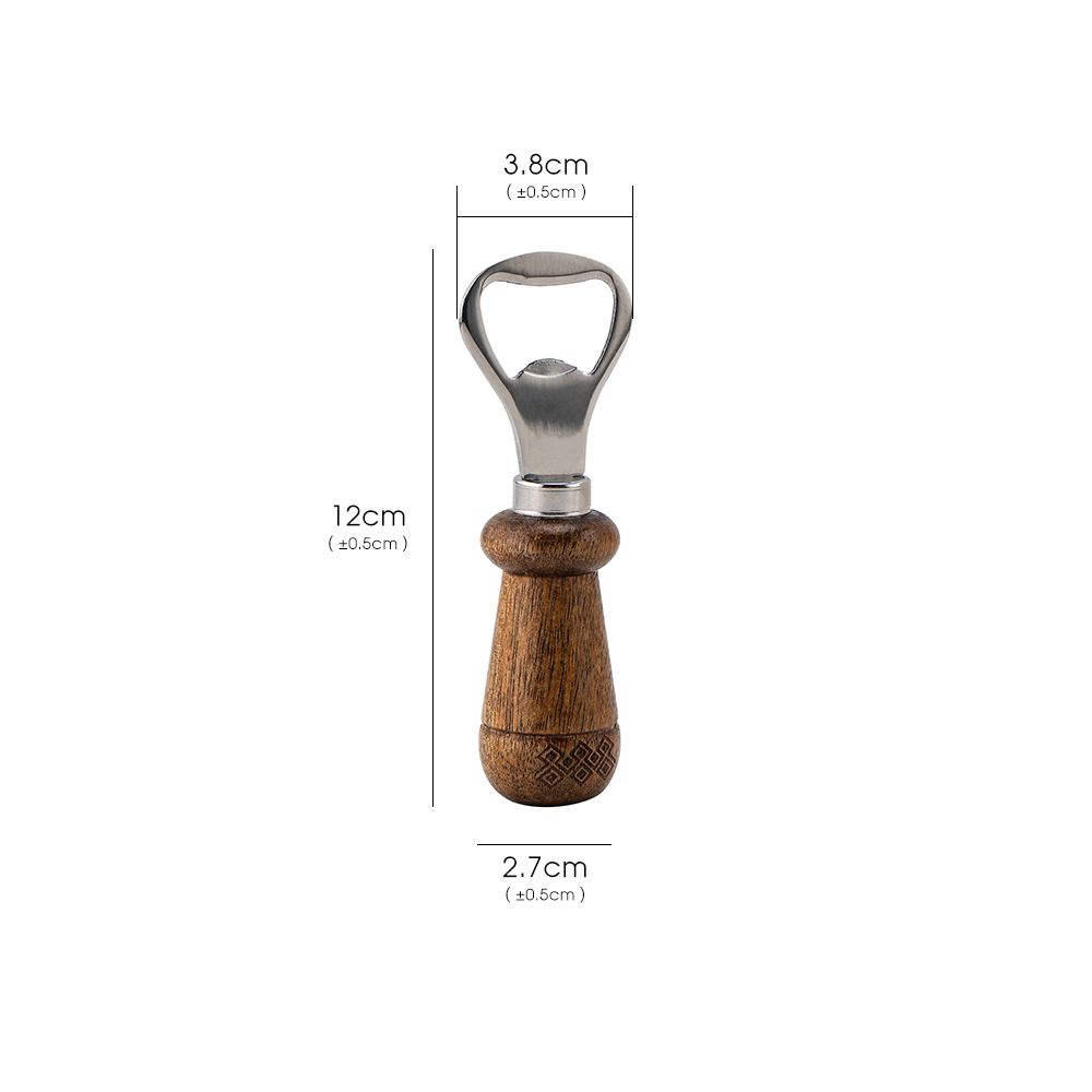 Title 1, Stainless Steel Wooden Handle Bottle Opener