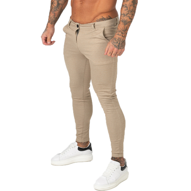 Fashion Checkered Slim Men's Leggings