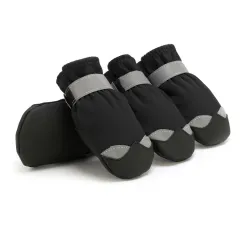 Pet Shoes Are Waterproof Non-slip And Wear-resistant - Black - View 1