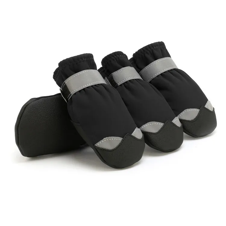 Pet Shoes Are Waterproof Non-slip And Wear-resistant - Black