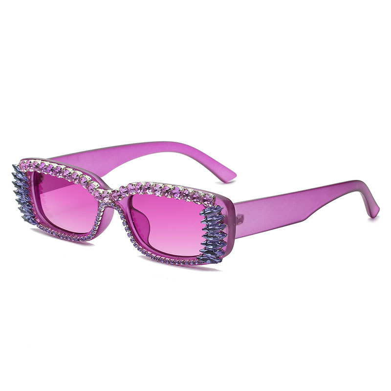 Title 5, Fashion Diamond-studded Sunglasses Small Squar...