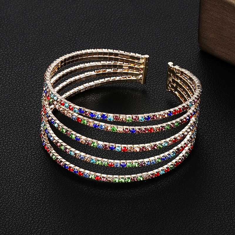 Bridal Accessories Temperament Full Diamond Elastic Bracelet