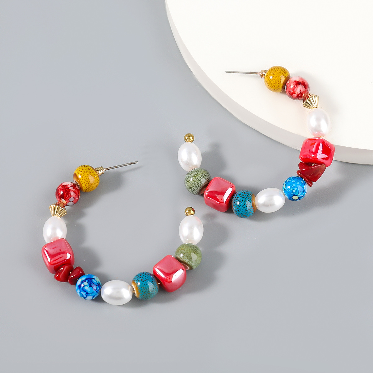 European And American Fashion Ins Wind Alloy Resin Imitation Pearl