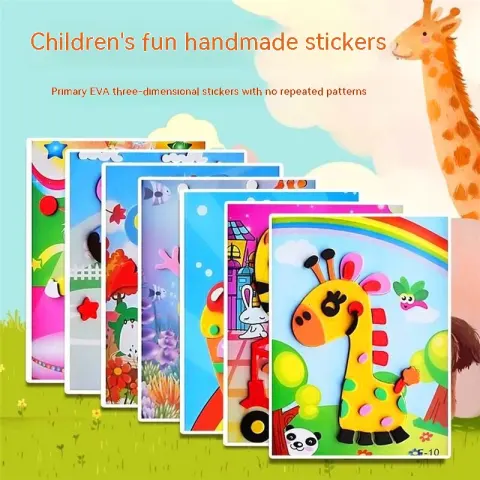 Creative Printed 3D Stickers for Children