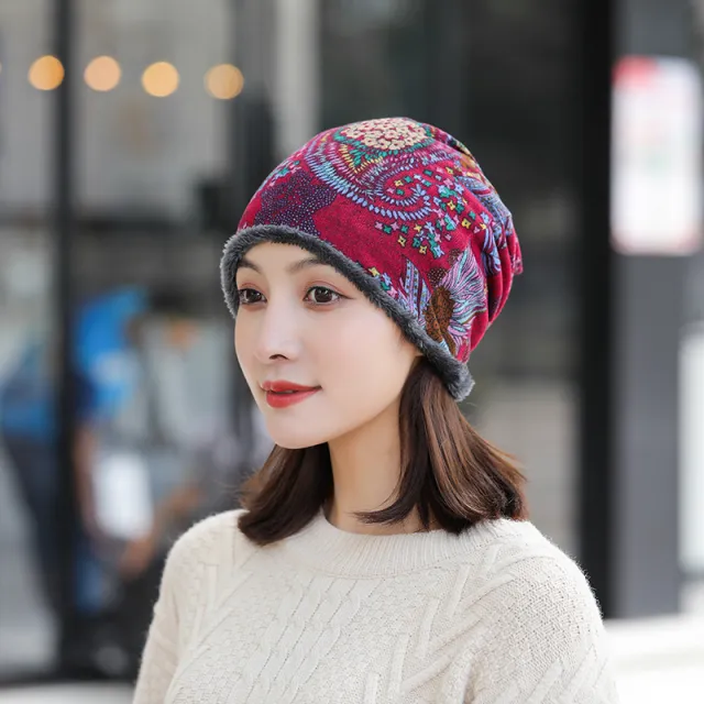 Winter And Autumn Warmth Neckwear Girl Han Banchao Wine Red - Shop at LoveMi