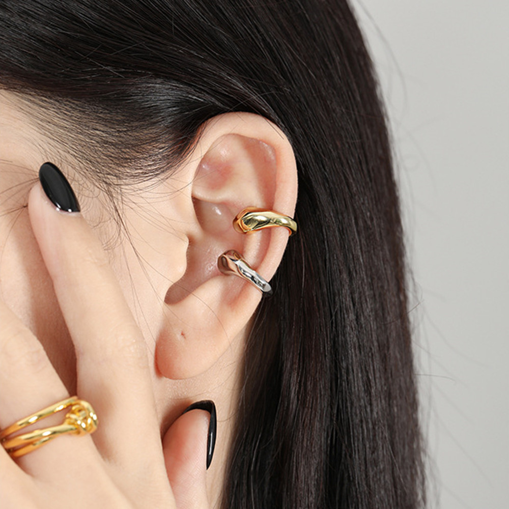 Niche Heavy Industry Design Simple Irregular Ear Clips