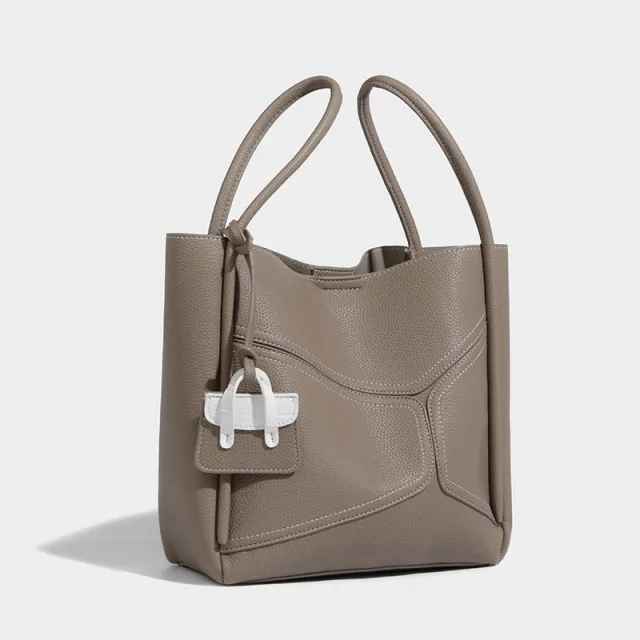 Casual large capacity hand bill shoulder crossbody bag Grey - Shop at LoveMi