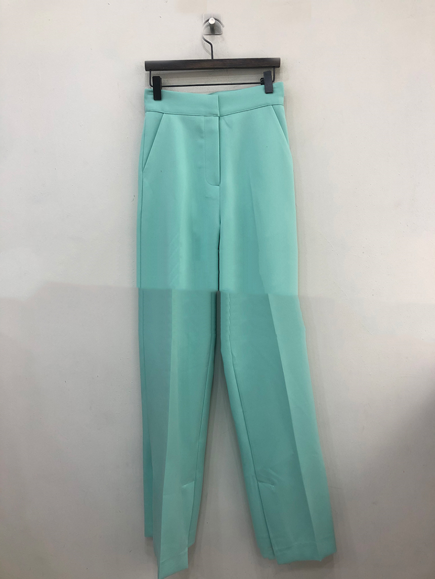 Irregular Slit Loose Retro Solid Color Casual Pants