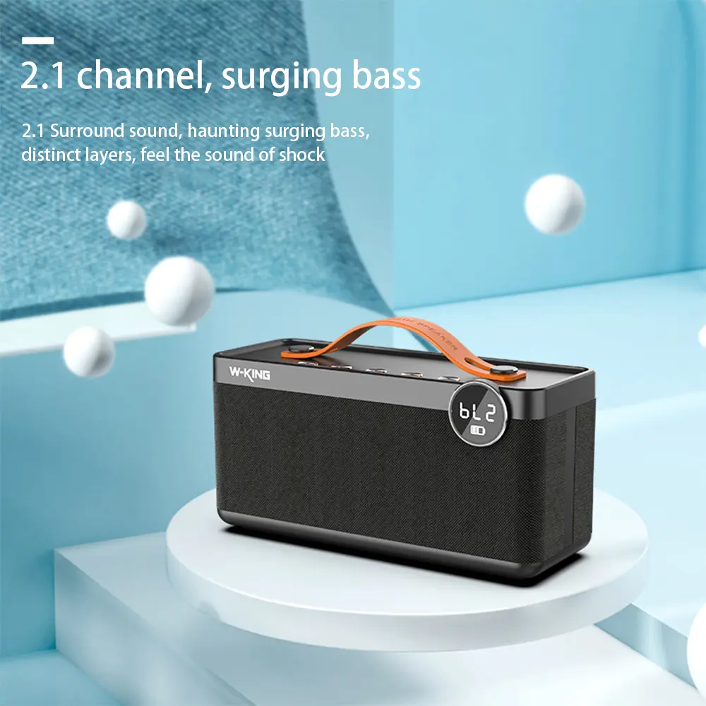 Bluetooth Speaker Wireless Connection Portable And Compact With Microphone Recording Function For Calls
