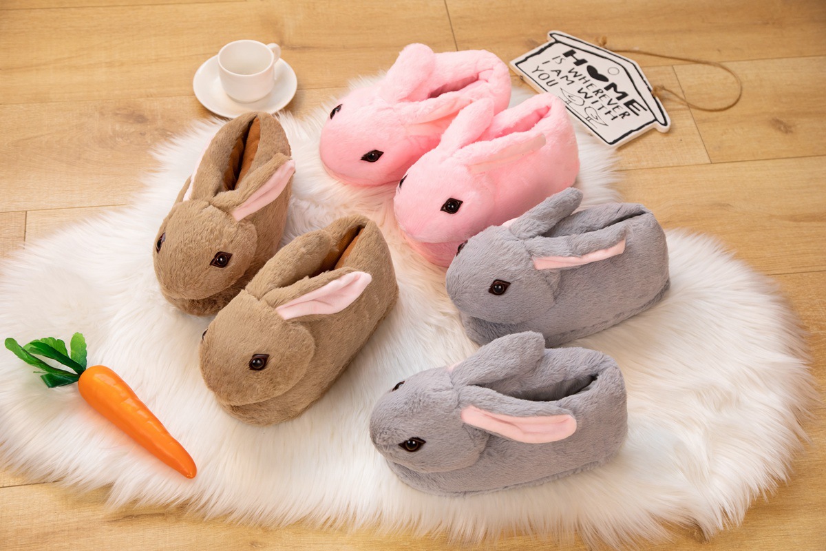 Title 4, Cute Rabbit Hair Cotton Double Eyelid Shoes