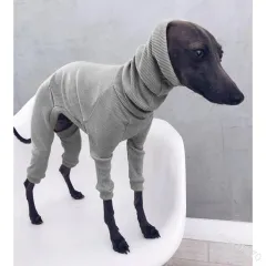 Whippet Italian Greyhound Clothes Lightweight Dog Jumpsuit For Medium Large Big - Grey - View 1