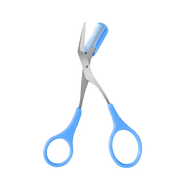 Eyebrows And Eyelashes Small Scissors Portable Blue - Shop at LoveMi