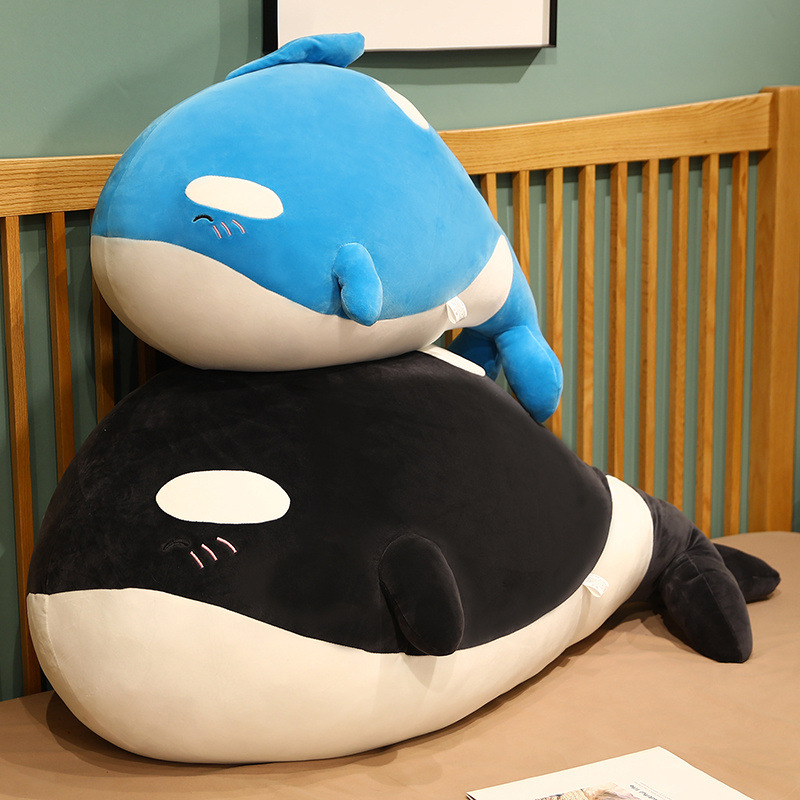 Title 4, Cute Whale Plush Toy Pillow Girl Sleeping Bed B...