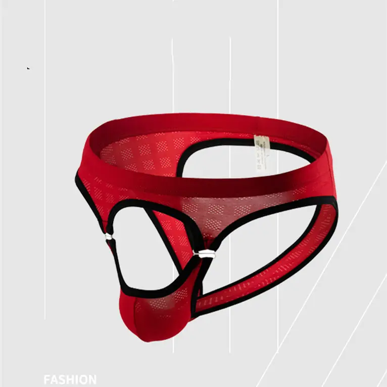 Men's Mesh Breathable Front Buckle Briefs