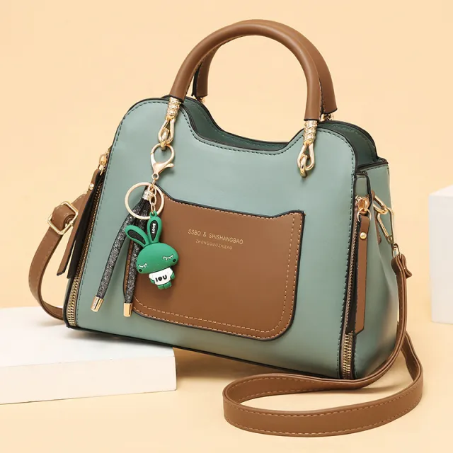 Women's Simple One Shoulder Messenger Bag Large Capacity Green - Shop at LoveMi
