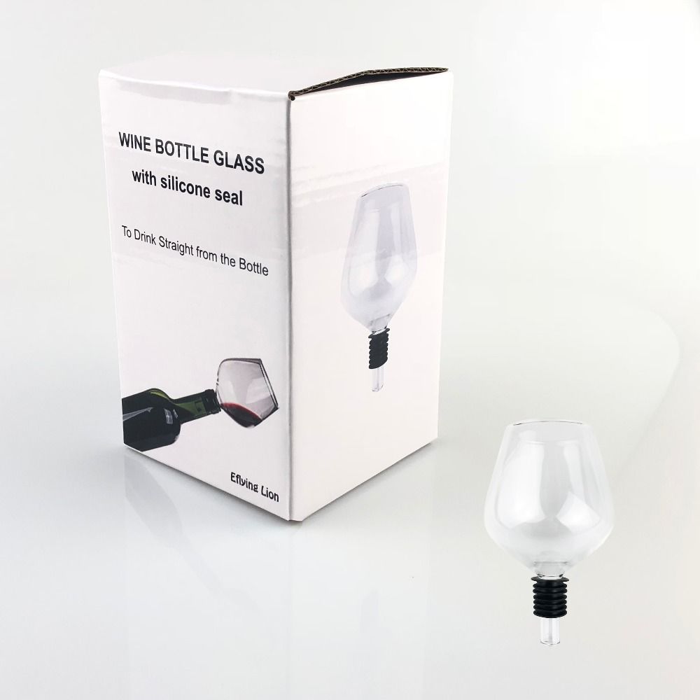 Red Wine Glass With Silicome Drink Directly From Bottle Cup