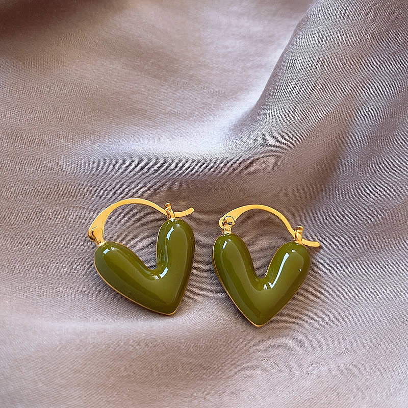 Title 1, Diseño de aretes de amor de corazón de moda par...