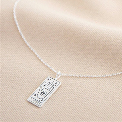 Fashion Tarot Card Artifact Pendant Necklace