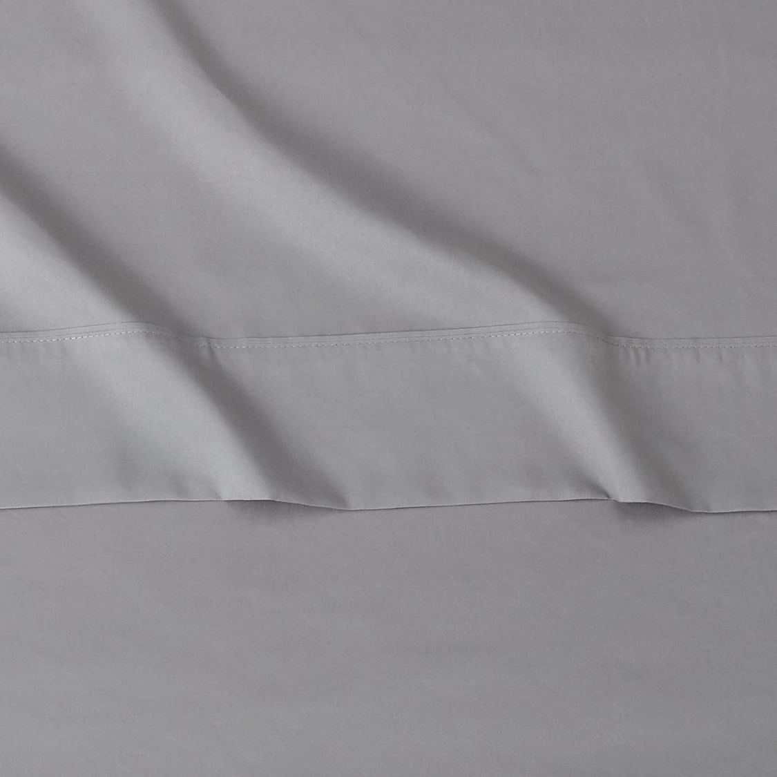 Lightweight Super Soft, Wrinkle-Free, Breathable Luxury Microfiber 4 Piece Bed Sheet Set With 14-Inch Deep Pockets, Full, Dark Gray, Solid thumbnail 5