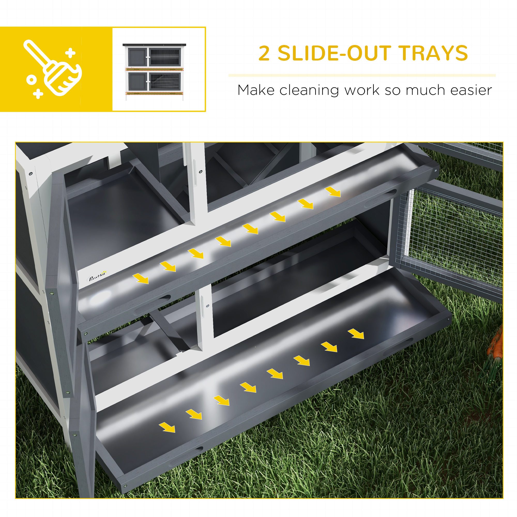 Double Layered Rabbit Cage-guinea Pig Cage-pet Cage-outdoor Cage With Sliding — image 8