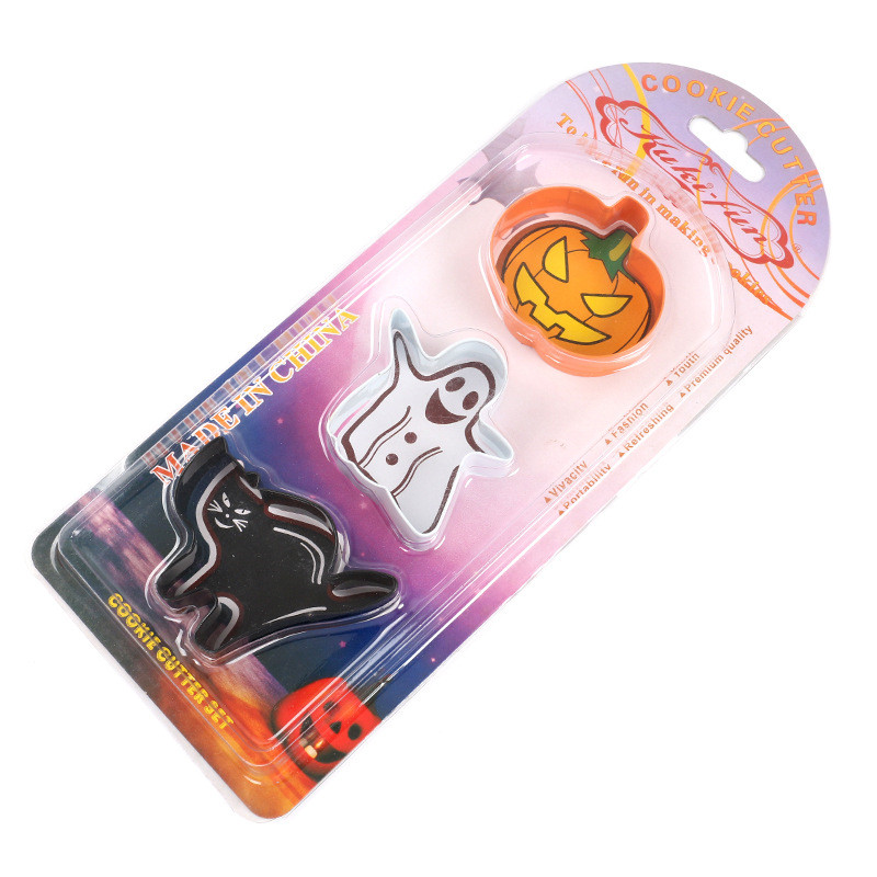 Title 2, Colorful Stainless Steel Halloween 3 Piece Bisc...