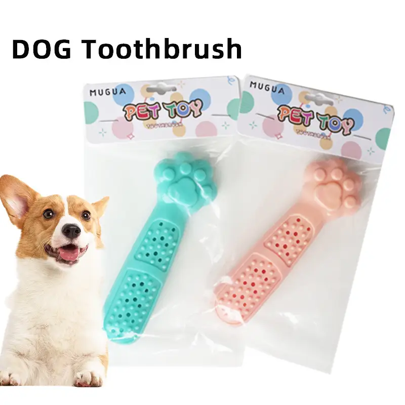 Toy Fish Cat Dog Toothbrush Teeth Cleaning Biting