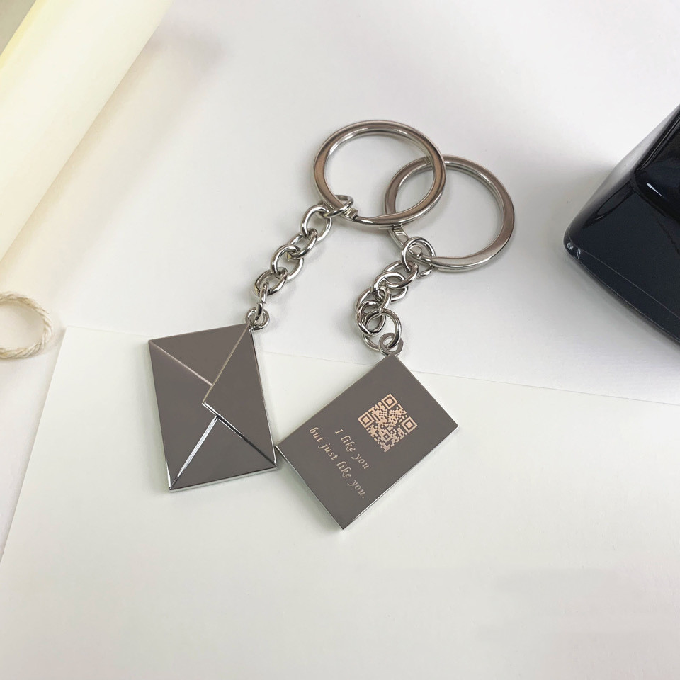 Envelope Express Zinc Alloy Couple Models Keychain Keychain - Shop at LoveMi