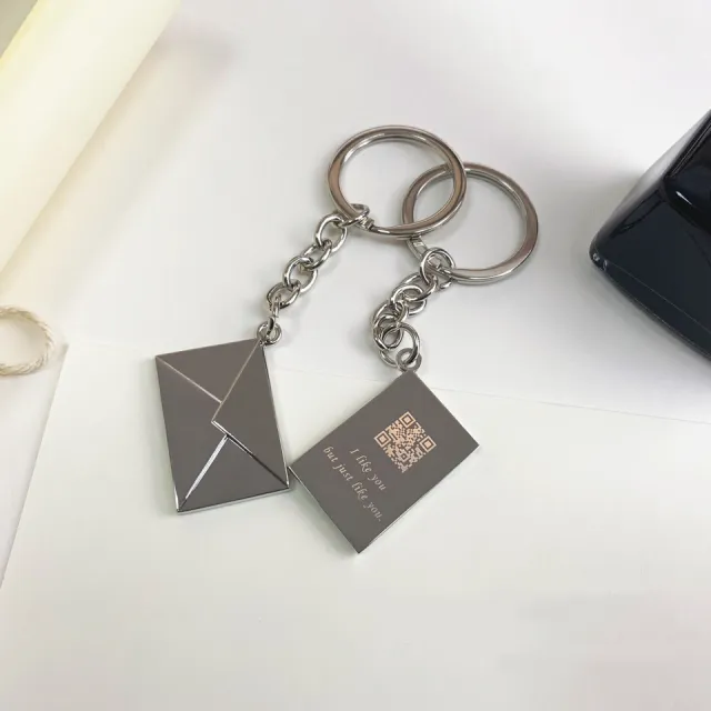 Envelope Express Zinc Alloy Couple Models Keychain Keychain - Shop at LoveMi