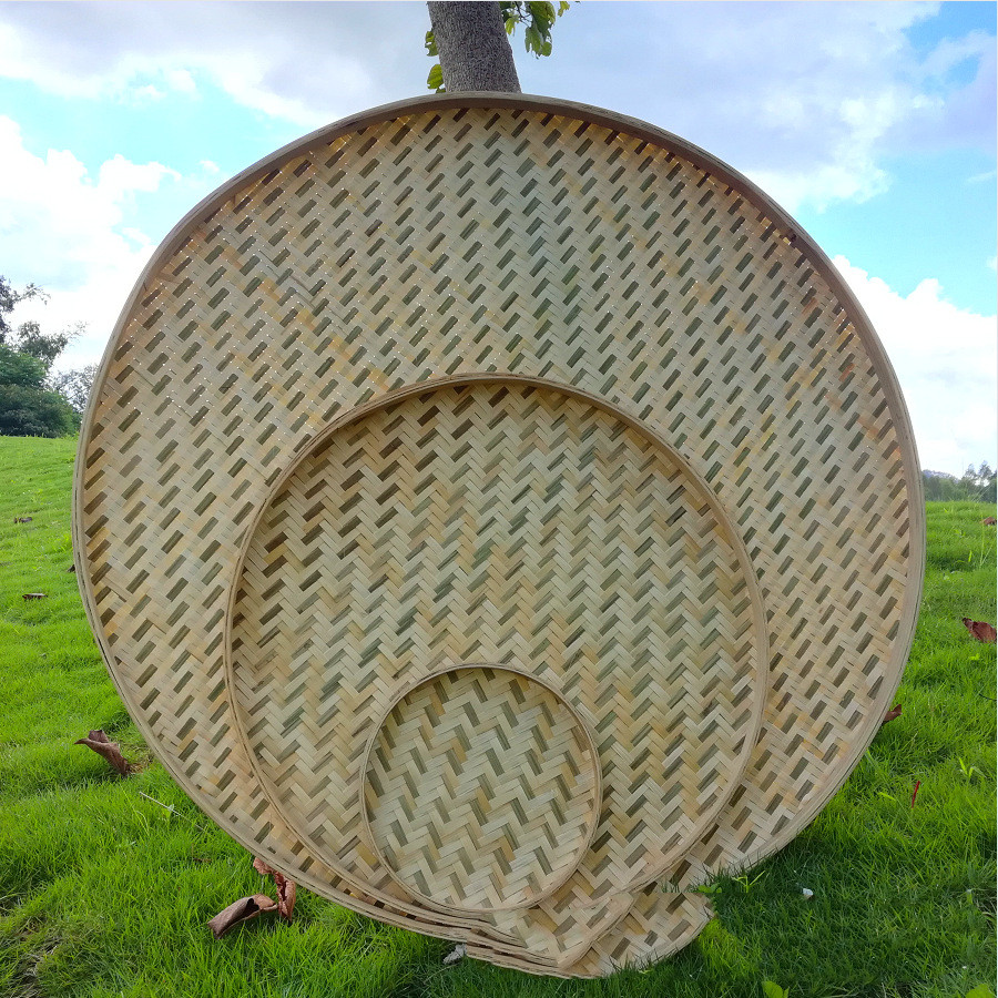 Non-porous Clip Half Bamboo Green Decoration