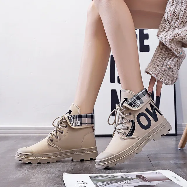 New All match High top Girls Canvas Short Boots Women's Shoes Khaki - Shop at LoveMi