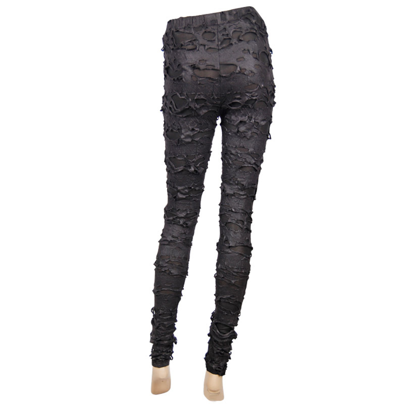 Title 6, Leggings com rasgos, malha e design de garra de...