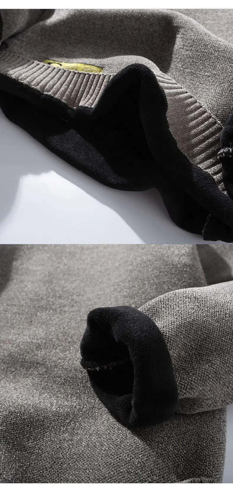 Half High Collar Plus Velvet Padded Sweater