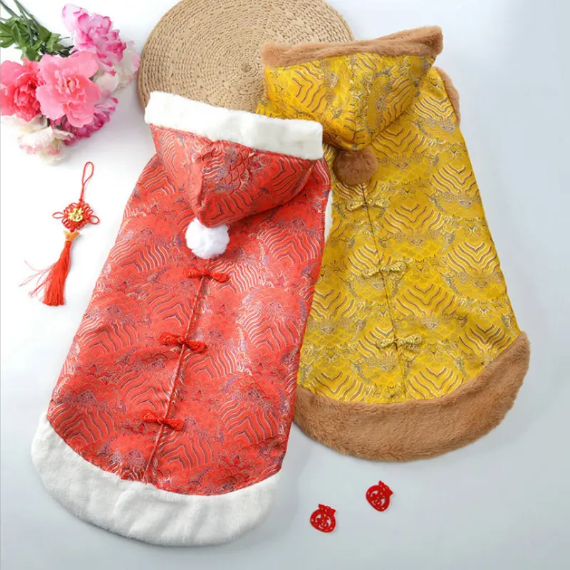 New Year's Pet Tang Suit Thick Coat