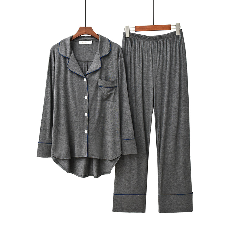 Title 10, Lapel Trousers And Long Sleeves Two Piece Loose...