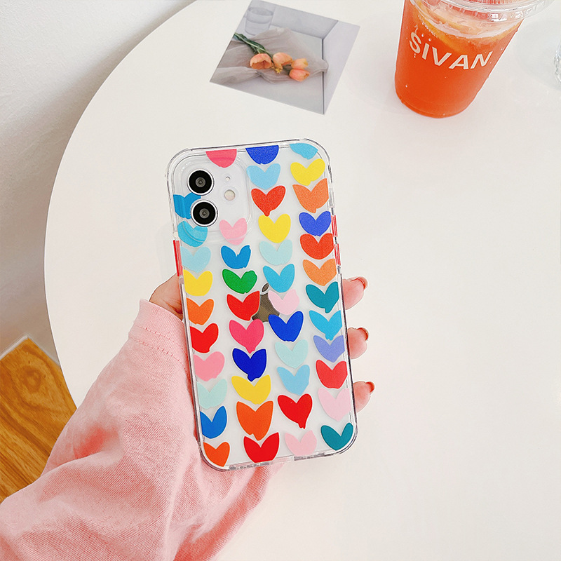 Compatible with Apple, Graffiti Colorful   Mobile Phone Case For IPhone7 8plus Tide Brand 12promax Soft Shell
